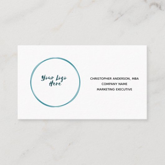 Logo für Unternehmen Visitenkarte (Vorderseite)