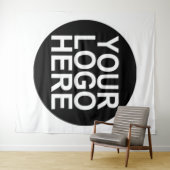 Logo für Unternehmen Wandteppich (Beispiel (Horizontal))