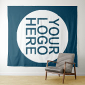 Logo für Unternehmen Wandteppich (Beispiel (Horizontal))