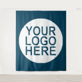 Logo für Unternehmen Wandteppich (Vorderseite)