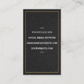 Logo für Utensils | Leather Business Card Visitenkarte (Rückseite)