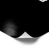 Logo für Veranstaltungen im Schwarzen Unternehmen Poster (Ecke)