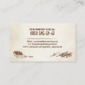 Logo für Vintage Skizzen Visitenkarte (Rückseite)