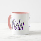 Logo für Violettnamen, Tasse (Vorderseite Links)