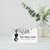 Logo für Violin Piano | Musik Visitenkarte (Stehend Vorderseite)