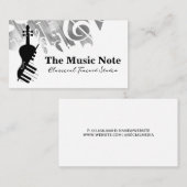 Logo für Violin Piano | Musik Visitenkarte (Vorne/Hinten)