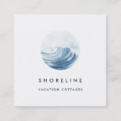 Logo für Wasserfarben Quadratische Visitenkarte (Vorderseite)