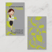 Logo für weibliche Unternehmenskomponenten Lime Gr Visitenkarte (Vorne/Hinten)