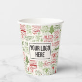 Logo für Weihnachtsfeiertagen Pappbecher (Vorderseite)