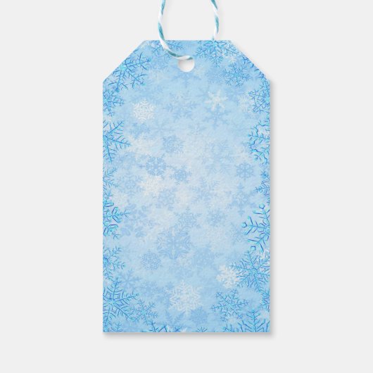 Logo für Weihnachtsschnee Geschenkanhänger (Rückseite)