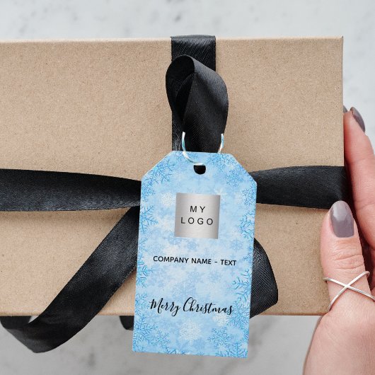 Logo für Weihnachtsschnee Geschenkanhänger