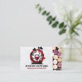 Logo für Weinglas | Corks Business Card Visitenkarte (Stehend Vorderseite)