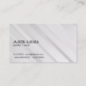 Logo für Weinglas | Monogramm Visitenkarte (Rückseite)