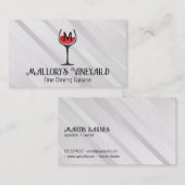 Logo für Weinglas | Monogramm Visitenkarte (Vorne/Hinten)