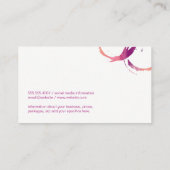 Logo für Weinglas | Spill Stain Marks Visitenkarte (Rückseite)