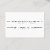 Logo für Weinglas und Wein Visitenkarte (Rückseite)