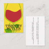 Logo für Weinglas und Wein Visitenkarte (Vorne/Hinten)