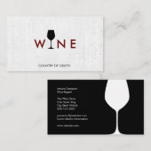 Logo für Weinglas Visitenkarte (Vorne/Hinten)