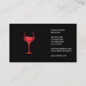 Logo für Weinglas | WEIN Visitenkarte (Rückseite)