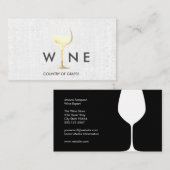 Logo für Weinglas | Weinberg Visitenkarte (Vorne/Hinten)