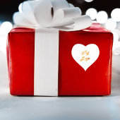 Logo für Weißgold Herz-Aufkleber