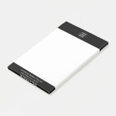 Logo für Werbeaktionen für Schwarzweiß Post-it Klebezettel (angewinkelt)