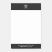 Logo für Werbeaktionen für Schwarzweiß Post-it Klebezettel (Vorderseite)