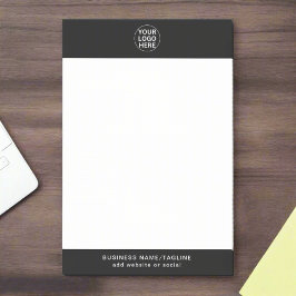 Logo für Werbeaktionen für Schwarzweiß Post-it Klebezettel