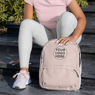 Logo für Werbeaktionen mit dem Logo "Blush Pink" Bedruckter Rucksack