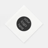 Logo für Werbefirmen Serviette (Ecke)