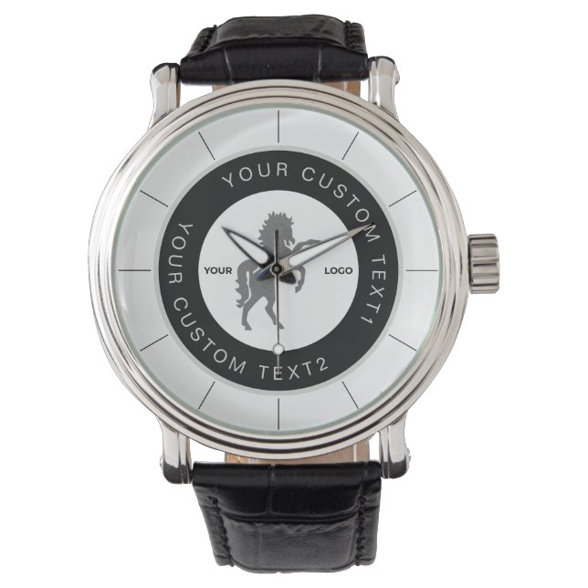 Logo für "White & Black Business" Armbanduhr (Vorderseite)