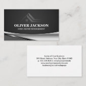 Logo für Wohnungen | Modern stilvoll Visitenkarte (Vorne/Hinten)