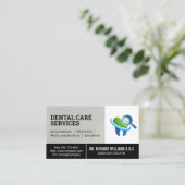 Logo für zahnärztliche Untersuchung | Stand Visitenkarte (Stehend Vorderseite)