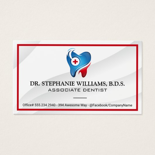 Logo für Zahnstocher | Zahnmedizin (Vorderseite)