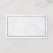 Logo für Zahnwerkzeuge | Marmorboden Visitenkarte (Rückseite)