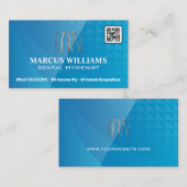 Logo für Zahnwerkzeuge | QR Code Business Card Visitenkarte (Vorne/Hinten)