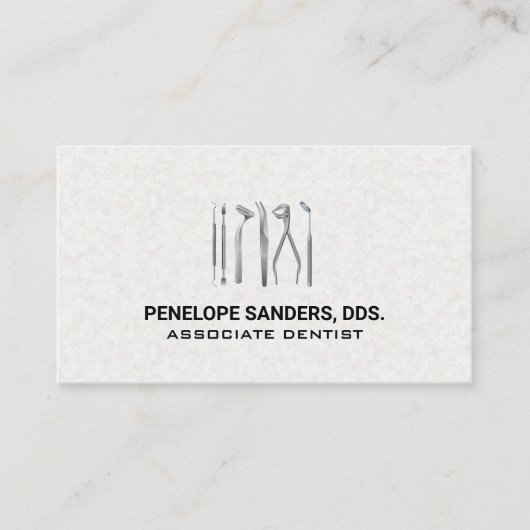 Logo für Zahnwerkzeuge Visitenkarte (Vorderseite)