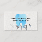 Logo für Zahnwerkzeuge | Zahnsymbol Visitenkarte (Vorderseite)