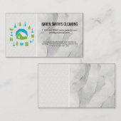 Logo für Zuhause-Reinigungsdienste | Maid | Sanier Visitenkarte (Vorne/Hinten)