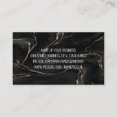 Logo für Zuhause-Reparaturwerkzeuge | Schwarzer Ma Visitenkarte (Rückseite)