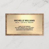 Logo für Zuhause und Kommerzielles Gebäude | Gold Visitenkarte (Rückseite)