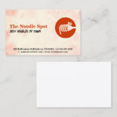 Logo "Gabel und Nudeln" Visitenkarte (Vorne/Hinten)