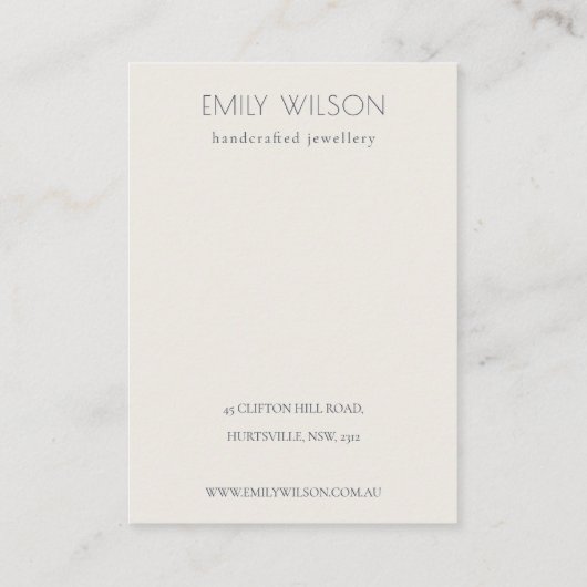 Logo "Garden Foliage Butterfells" Visitenkarte (Rückseite)