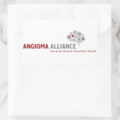 Logo-Gear der Classic Angioma Alliance Rechteckiger Aufkleber (Tasche)