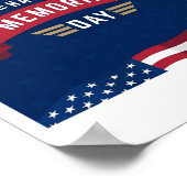 Logo-Gedenktag-Poster Poster (Ecke)