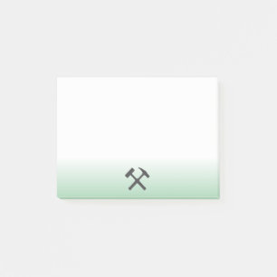 Logo Geologenhammer Post-it Klebezettel
