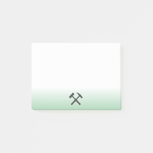 Logo Geologenhammer Post-it Klebezettel (Vorderseite)