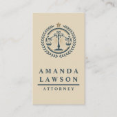 Logo "Gerechtigkeitsskala" | Anwalt Visitenkarte (Vorderseite)