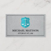 Logo "Gerechtigkeitsskala" Visitenkarte (Vorderseite)