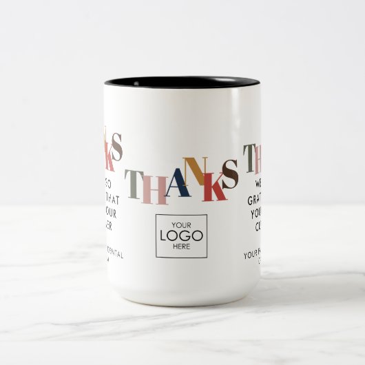 Logo-Geschäft des Kunden Mitarbeiter-Unternehmens Zweifarbige Tasse (Mittel)